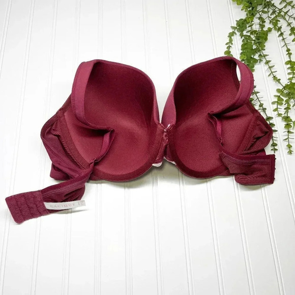 Cacique - Lane Bryant Wine Colored Lightly Lined Full Coverage Bra Women's 40DD - Picture 3 of 5
